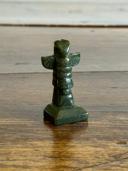 Miniature Stone Totem Pole