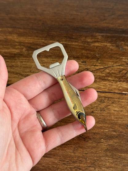 Vintage Fish Shaped Pocket Knife with Bottle Opener