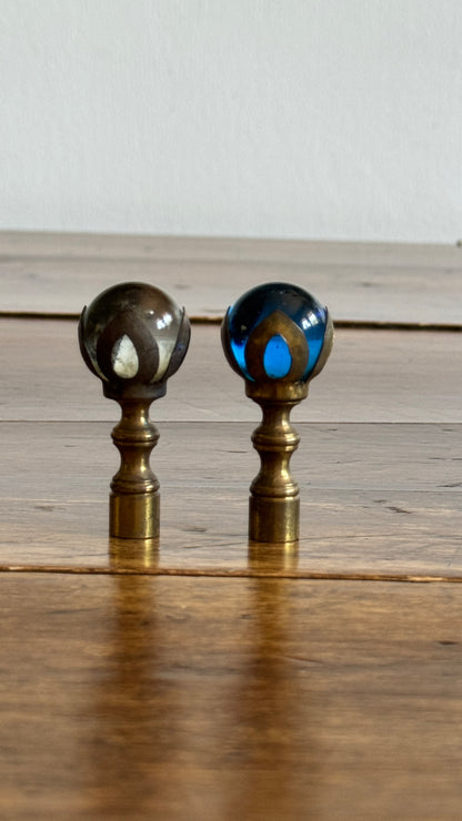 Pick One: Vintage Glass Marble Lamp Finial