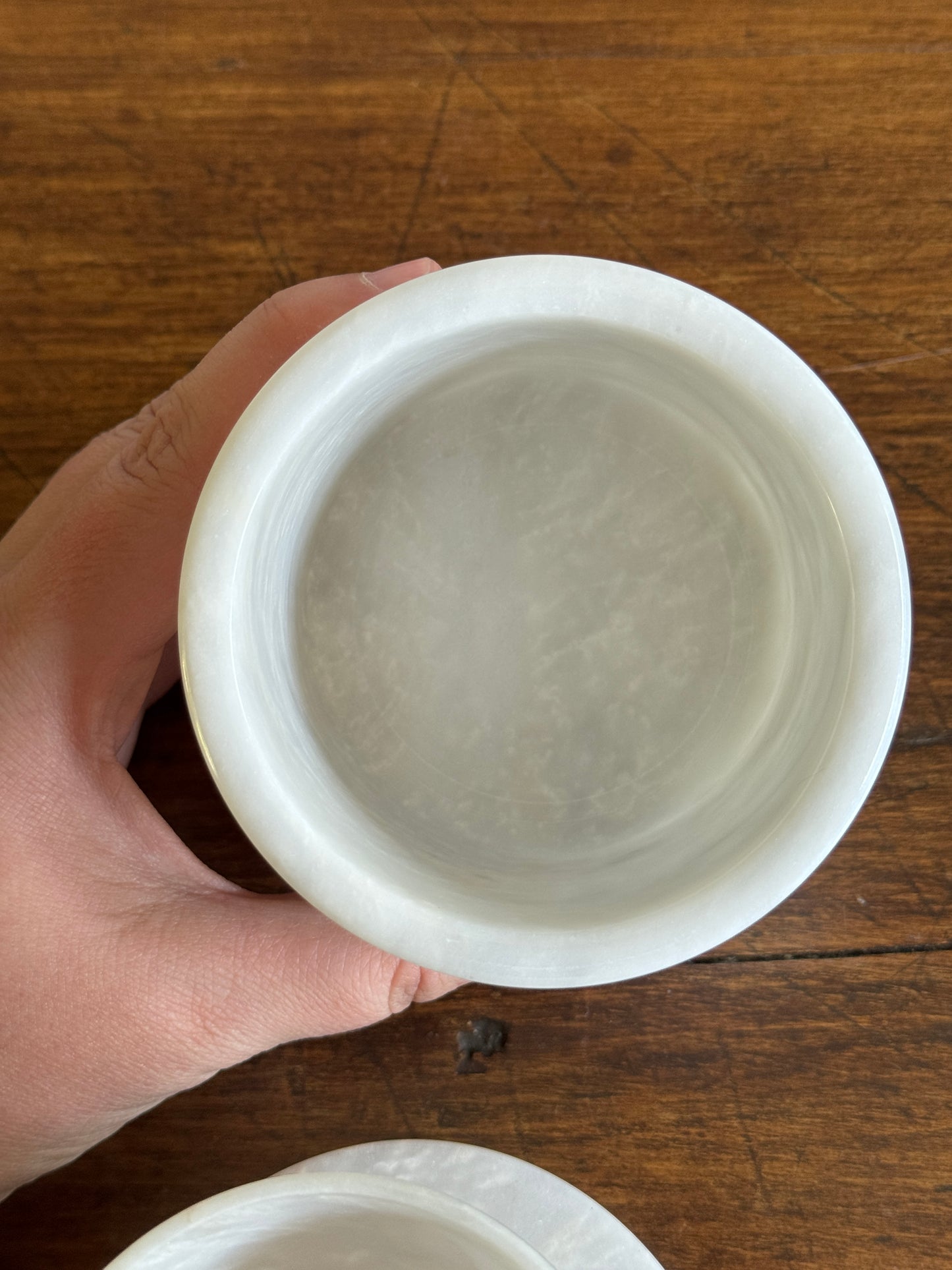 White Marble Stone Butter Bell Dish