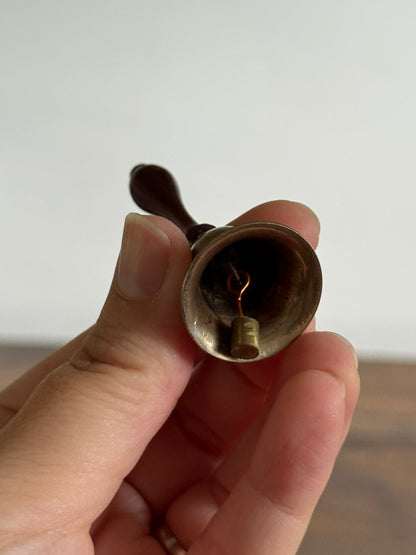 Miniature Skinny Brass and Wood Bell