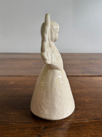 White Ceramic Angel Figurine - Signed Penelope 1982