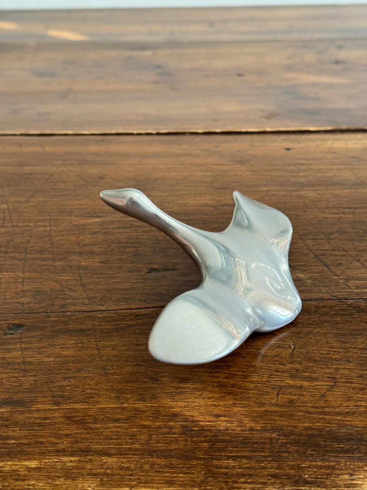 Vintage Hoselton Aluminum Bird in Flight Sculpture
