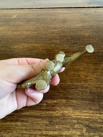 Small Vintage Brass Two Hump Camel Figurine
