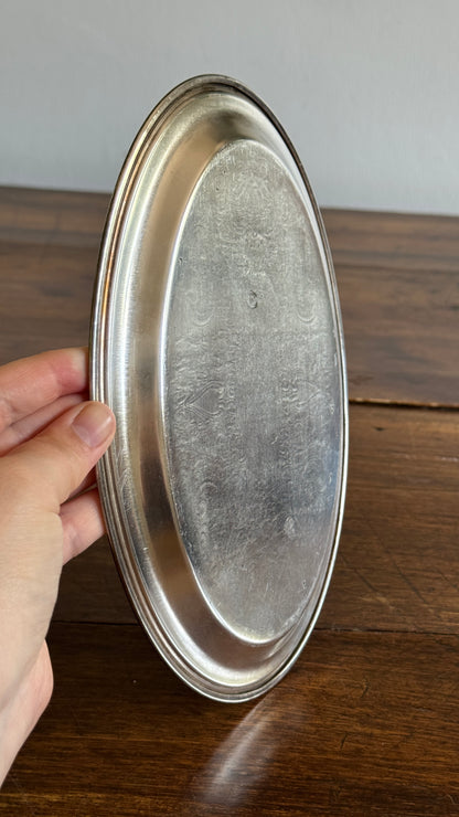 Small Oval Silver Trinket Dish - Silverware Products