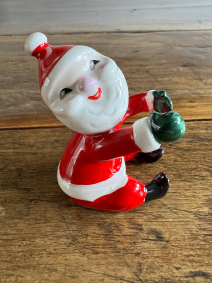 Vintage Holt Howard Santa Candle Hugger - Condition Issues