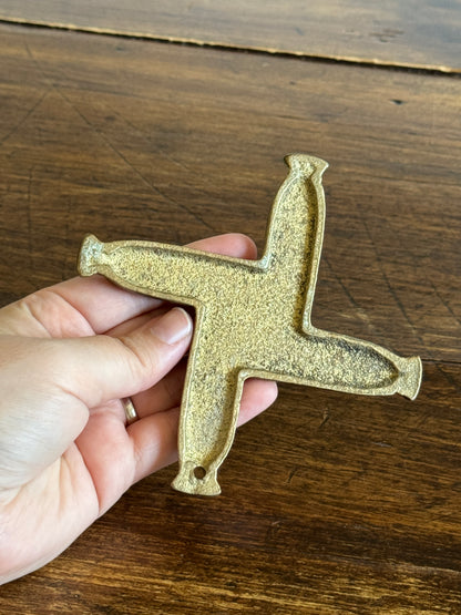 Small Vintage Brass Trivet