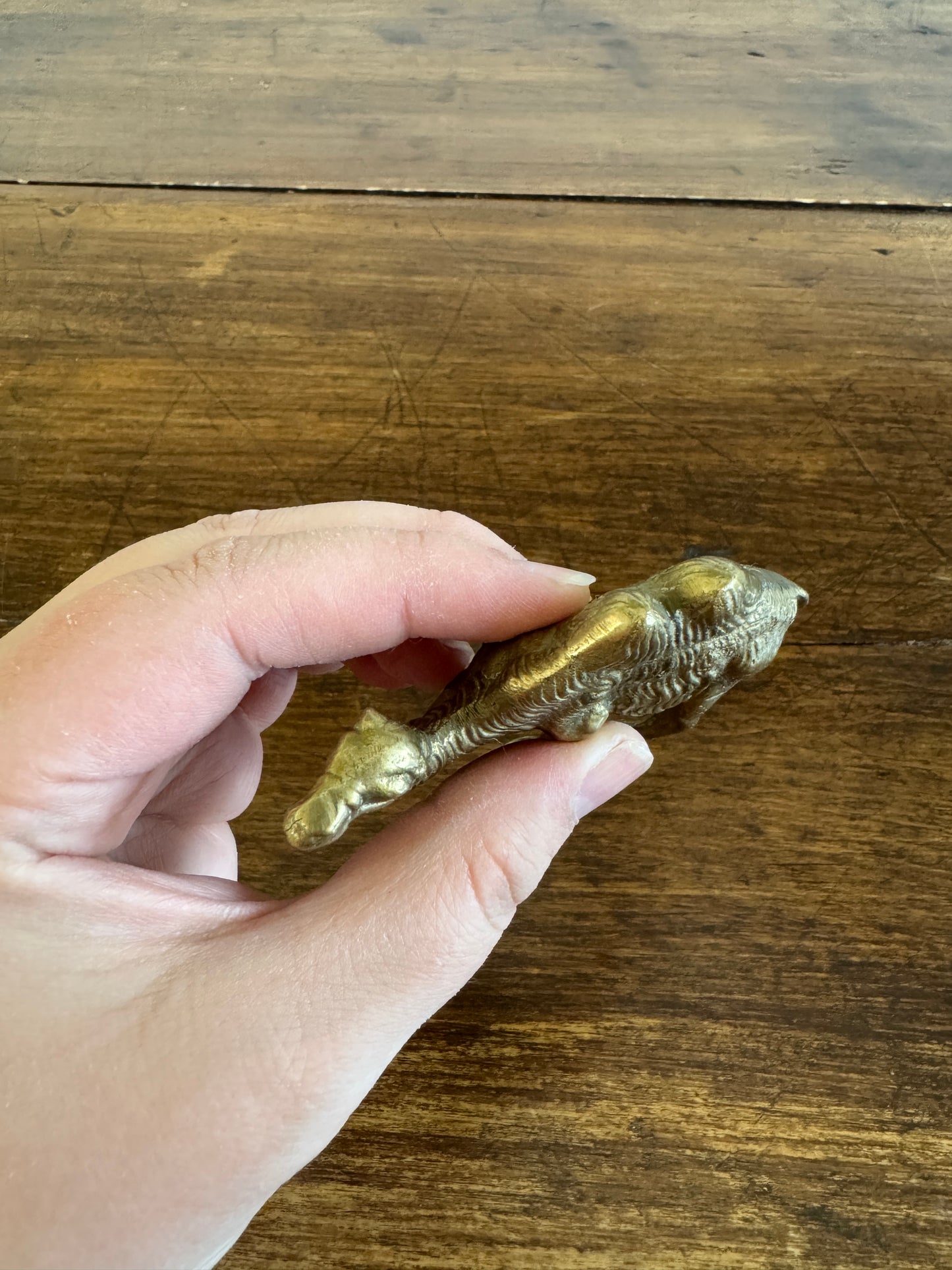 Small Vintage Brass Two Hump Camel Figurine