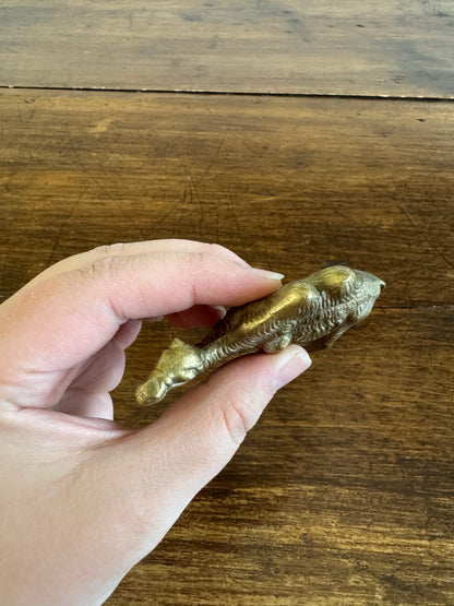 Small Vintage Brass Two Hump Camel Figurine