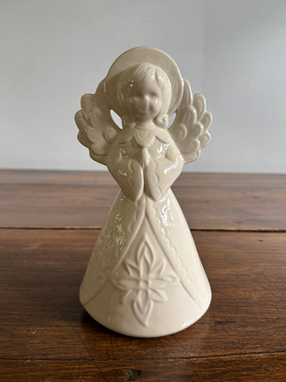 White Ceramic Angel Figurine - Signed Penelope 1982