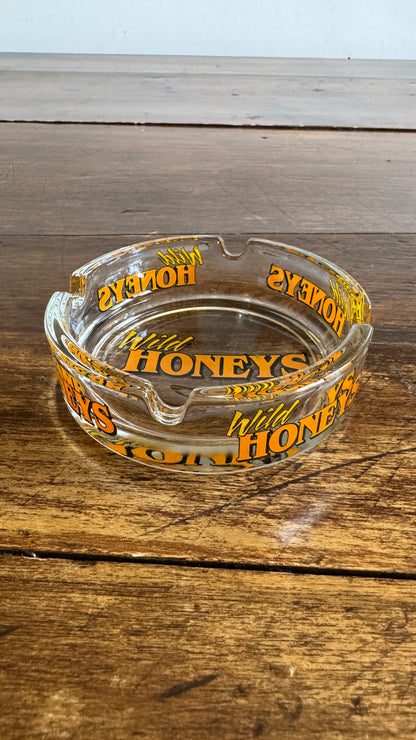 Wild Honeys Glass Ashtray