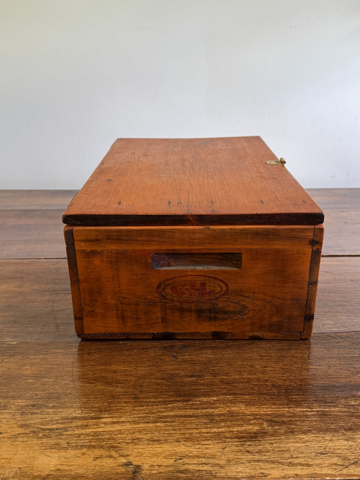 Vintage Repurposed Explosives Crate Storage Box with Key Lock