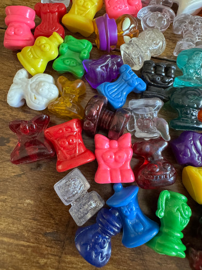 Vintage Mixed Lot of Crazy Bones Toys