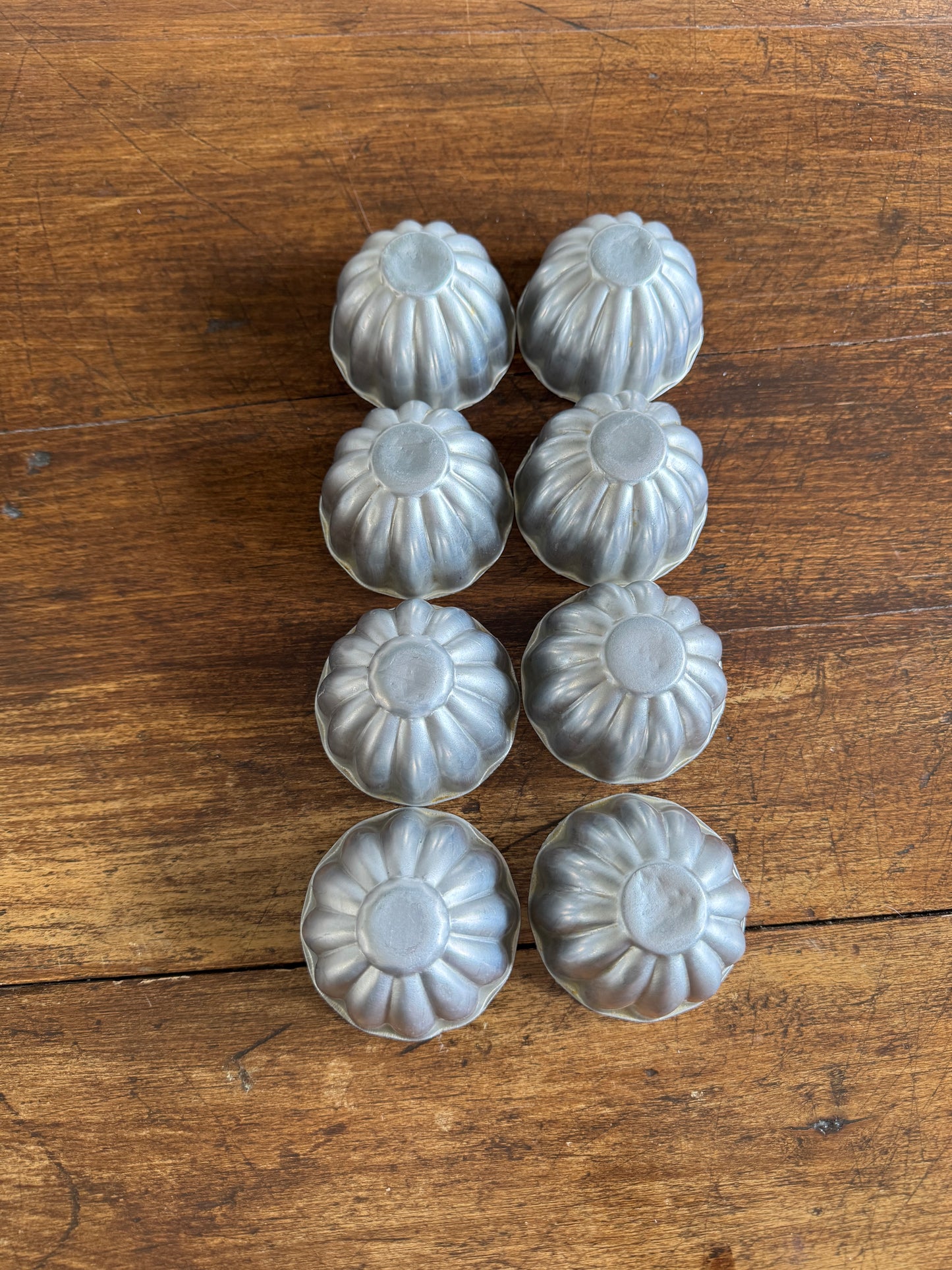 Set of Eight Vintage Dessert Kitchen Molds
