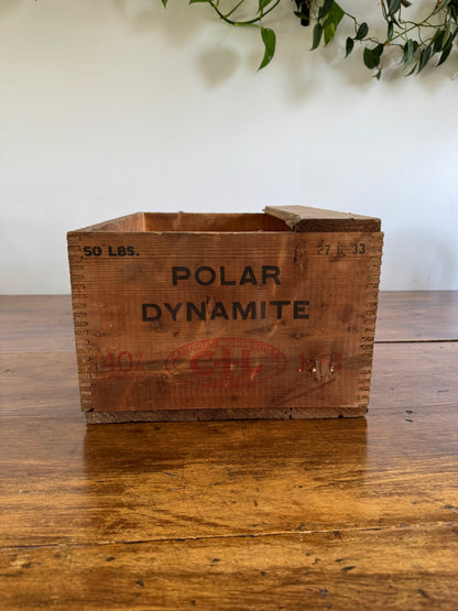 Polar Dynamite Wooden Vintage Crate