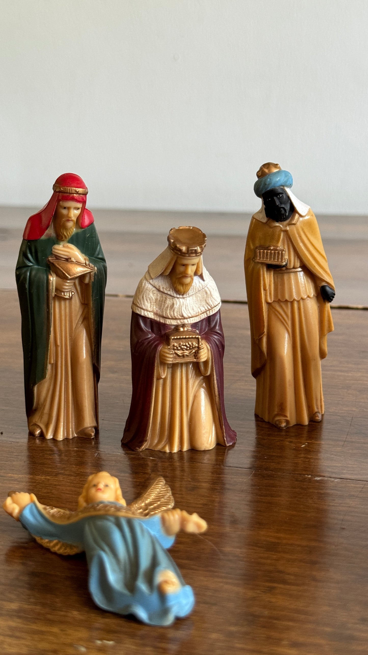 Vintage Plastic Nativity Set - Made in Hong Kong