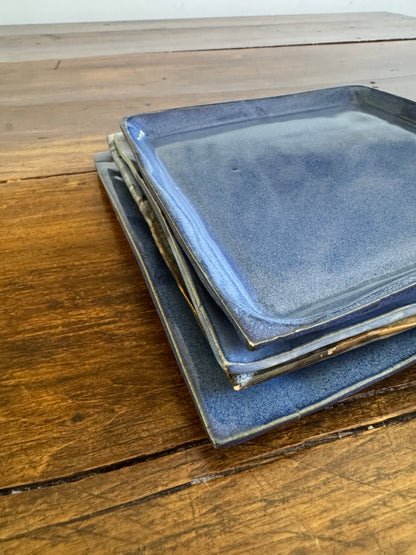Pick One: Hand Crafted Pottery Mixed Blue Plates