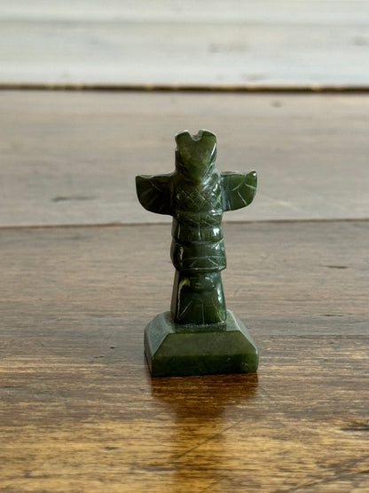 Miniature Stone Totem Pole