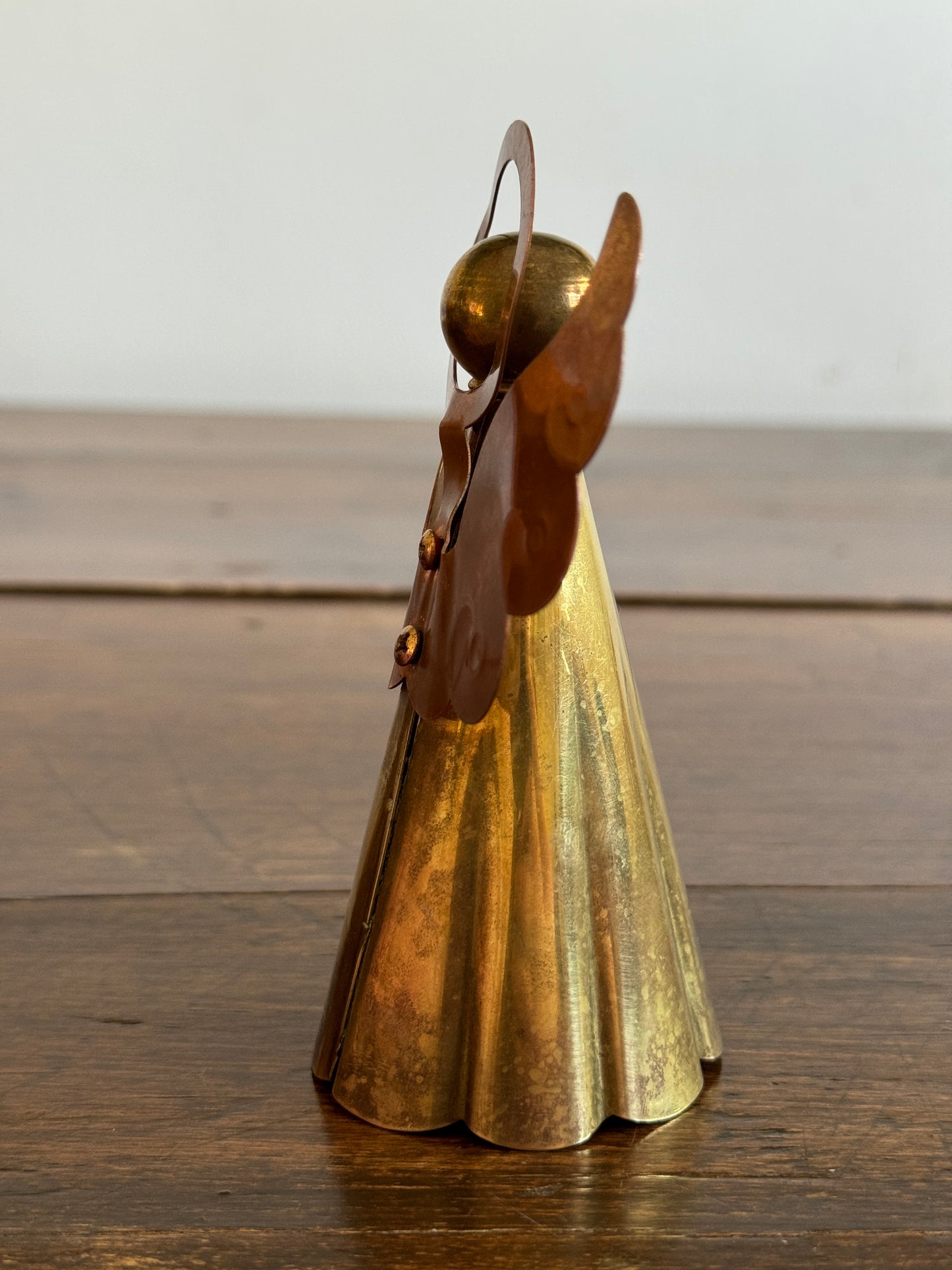 Vintage Brass and Copper Angel Figurine