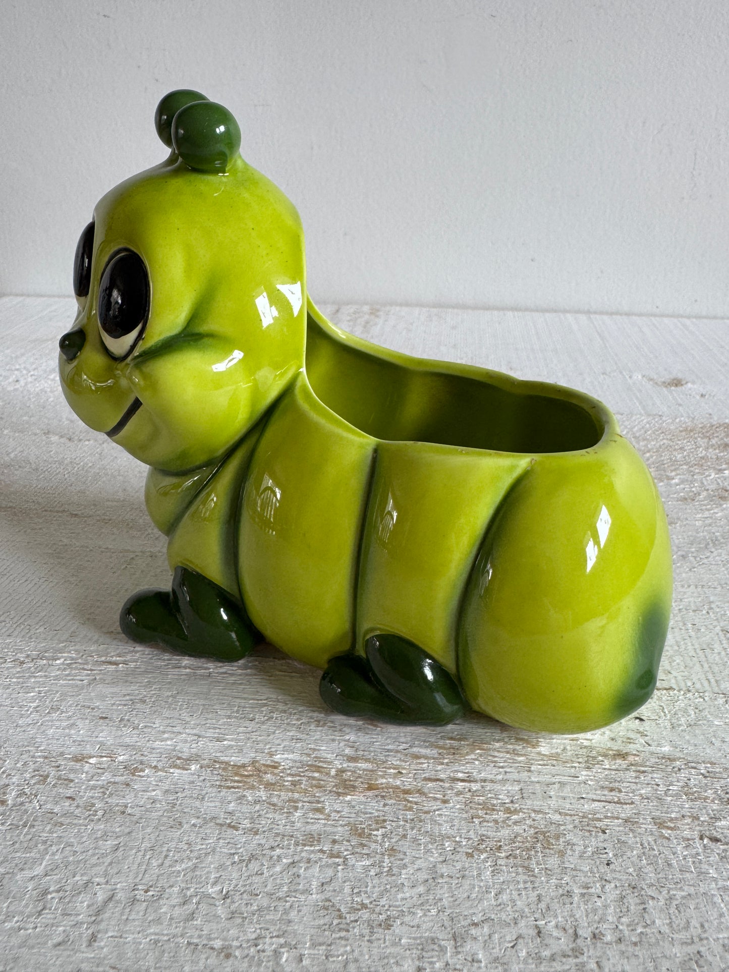 Vintage Cartoon Worm Planter Pot - Nursery Planter