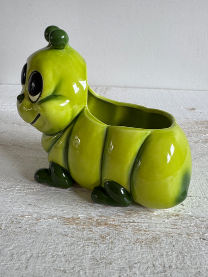Vintage Cartoon Worm Planter Pot - Nursery Planter