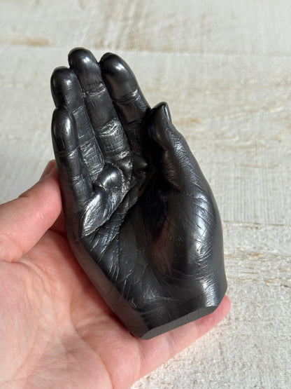 2004 Vintage Graphite Writing Hang - Open Hand Graphic Sculpture by Batle Studio