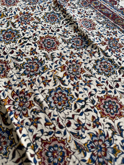 Printed Cloth Table Cover with Tassel Detailing Made in Iran