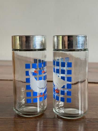 Vintage Cottage Goose Salt and Pepper Shakers Made in Taiwan