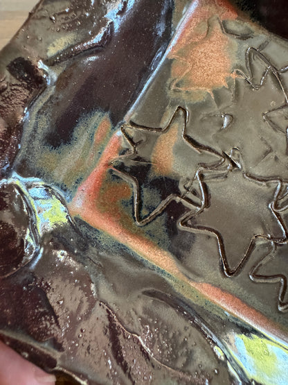 Small Star Tray with Organic Shape and Texture