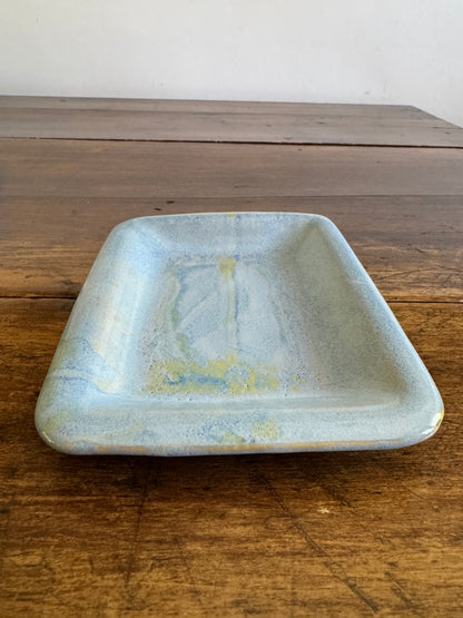 Small Blue/Green Rectangle Tray with Rounded Corners