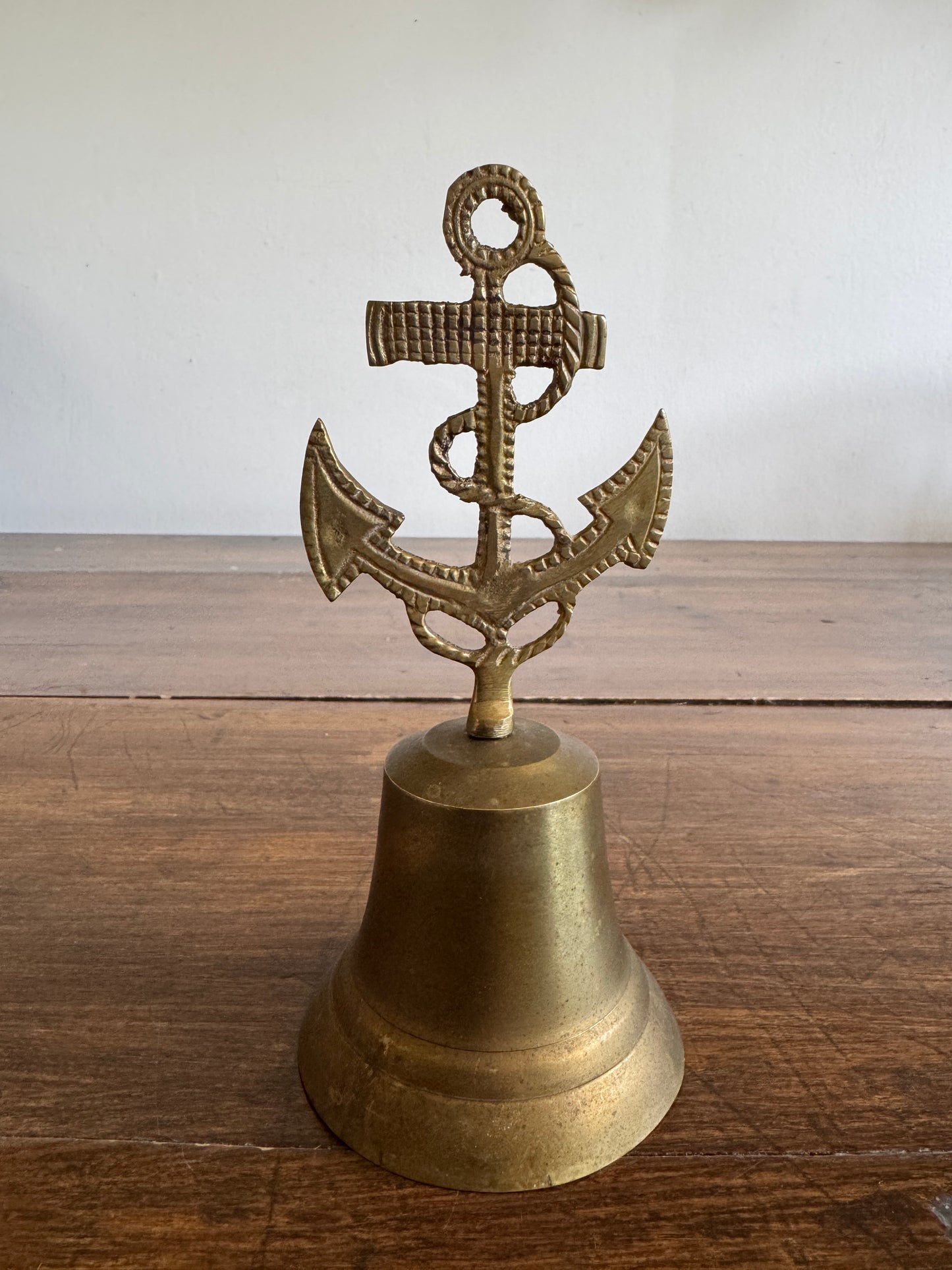 Vintage Brass Anchor Bell