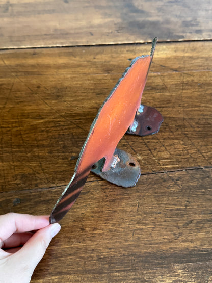 Vintage Metal Torch Garden Art - Racoon Art Sculpture