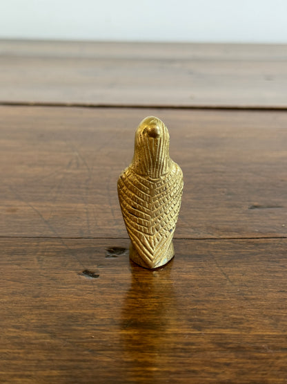 Miniature Vintage Brass Eagle Bird Figurine