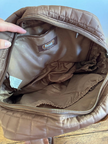 Brown Lug Bag with Lots of Pockets