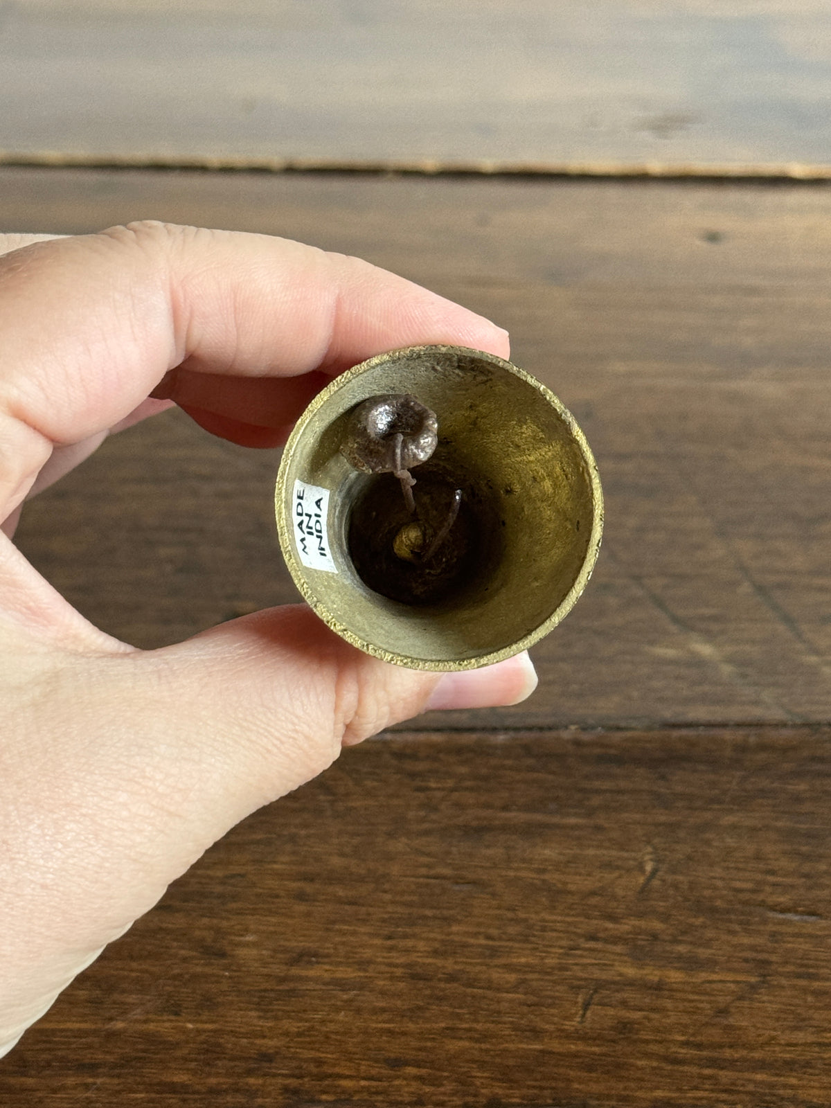 Vintage Brass Bird Rooster Desk Bell