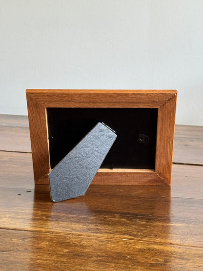 Vintage Thick Wood Picture Frame with Moody Landscape Print