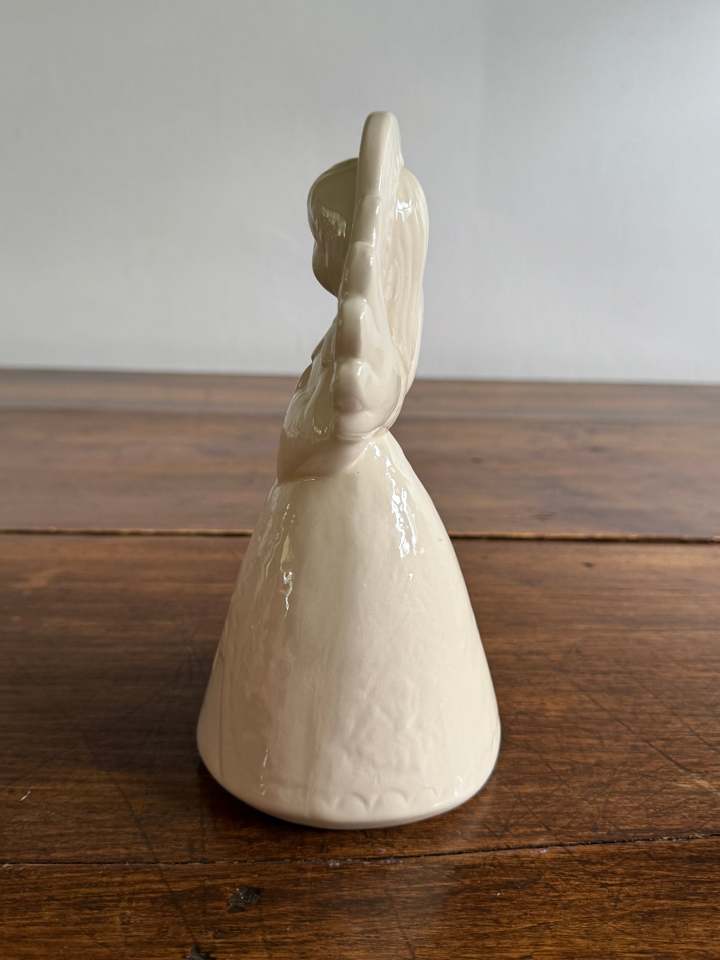 White Ceramic Angel Figurine - Signed Penelope 1982