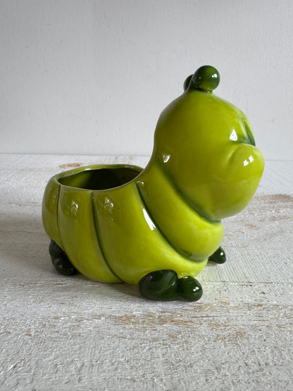 Vintage Cartoon Worm Planter Pot - Nursery Planter