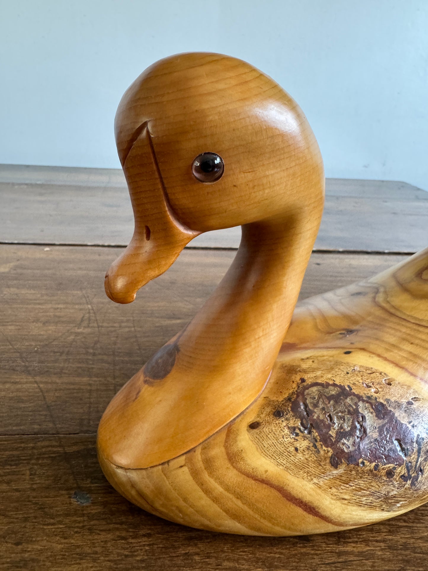 Vintage Wood Duck Decoy by Noble A. Needham - #930 Old Squaw Duck