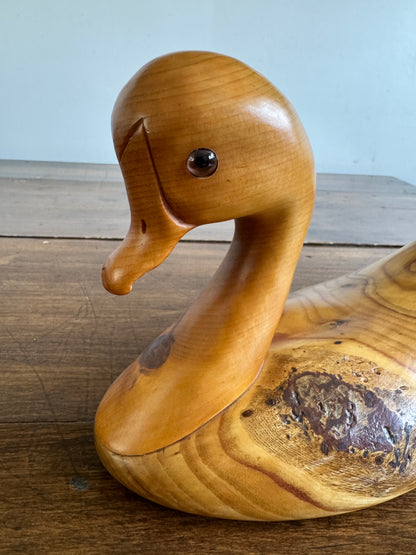 Vintage Wood Duck Decoy by Noble A. Needham - #930 Old Squaw Duck