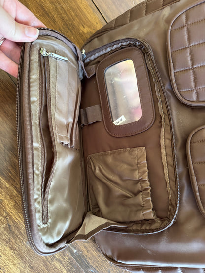 Brown Lug Bag with Lots of Pockets