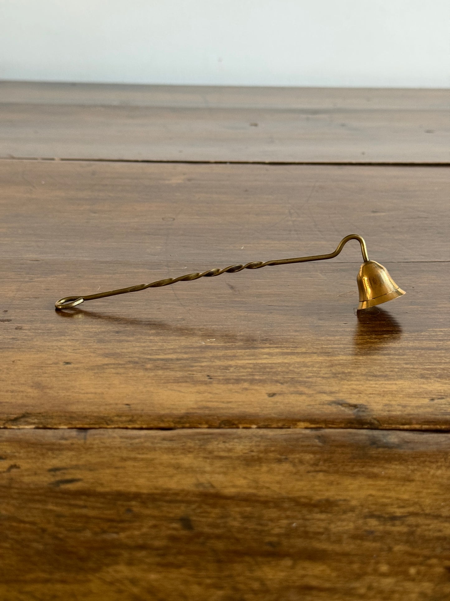 Miniature Brass Snuffer with Simple Twist Handle - A