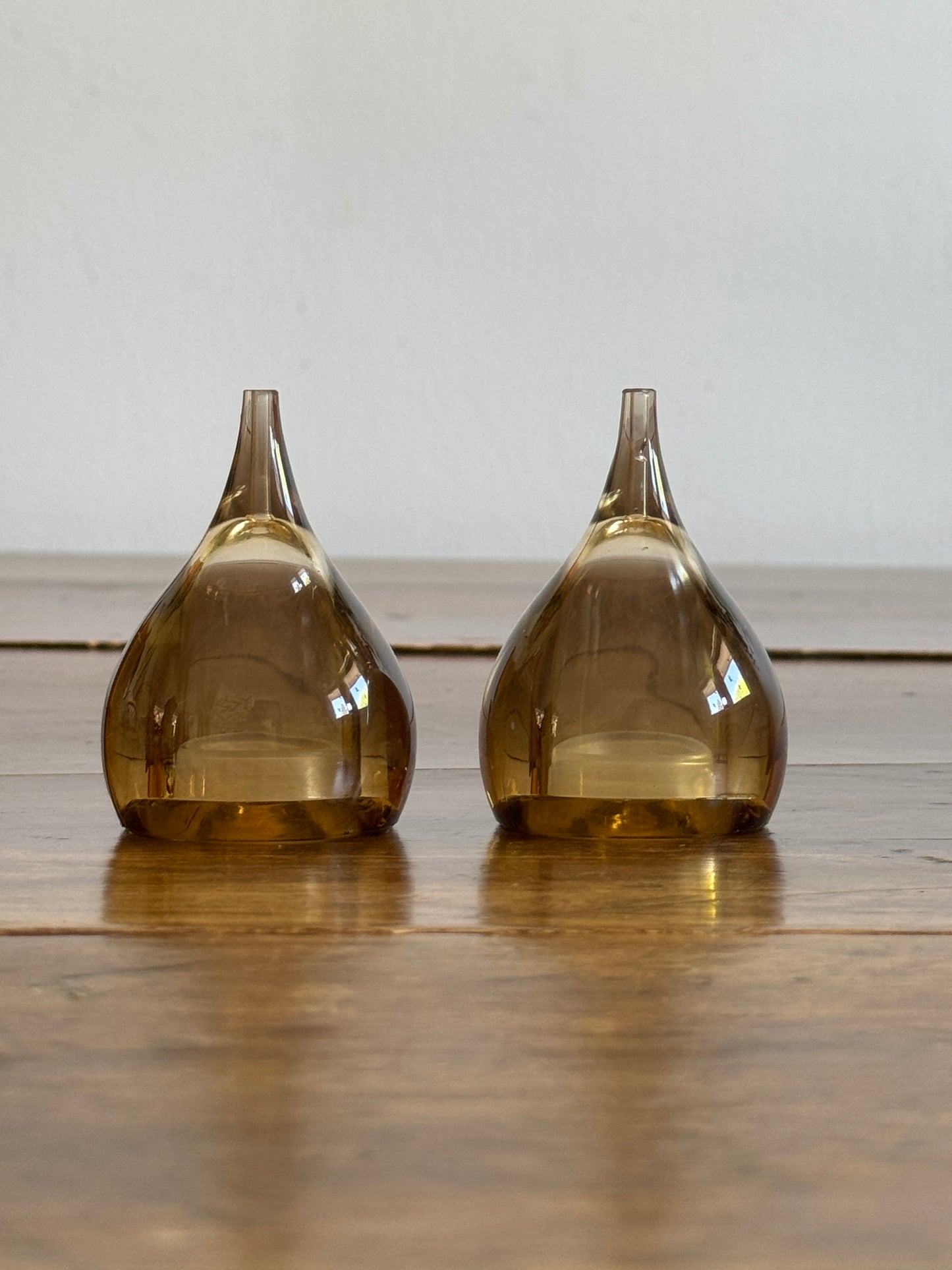 Vintage Plastic Teardrop Shaped Salt and Pepper Shakers