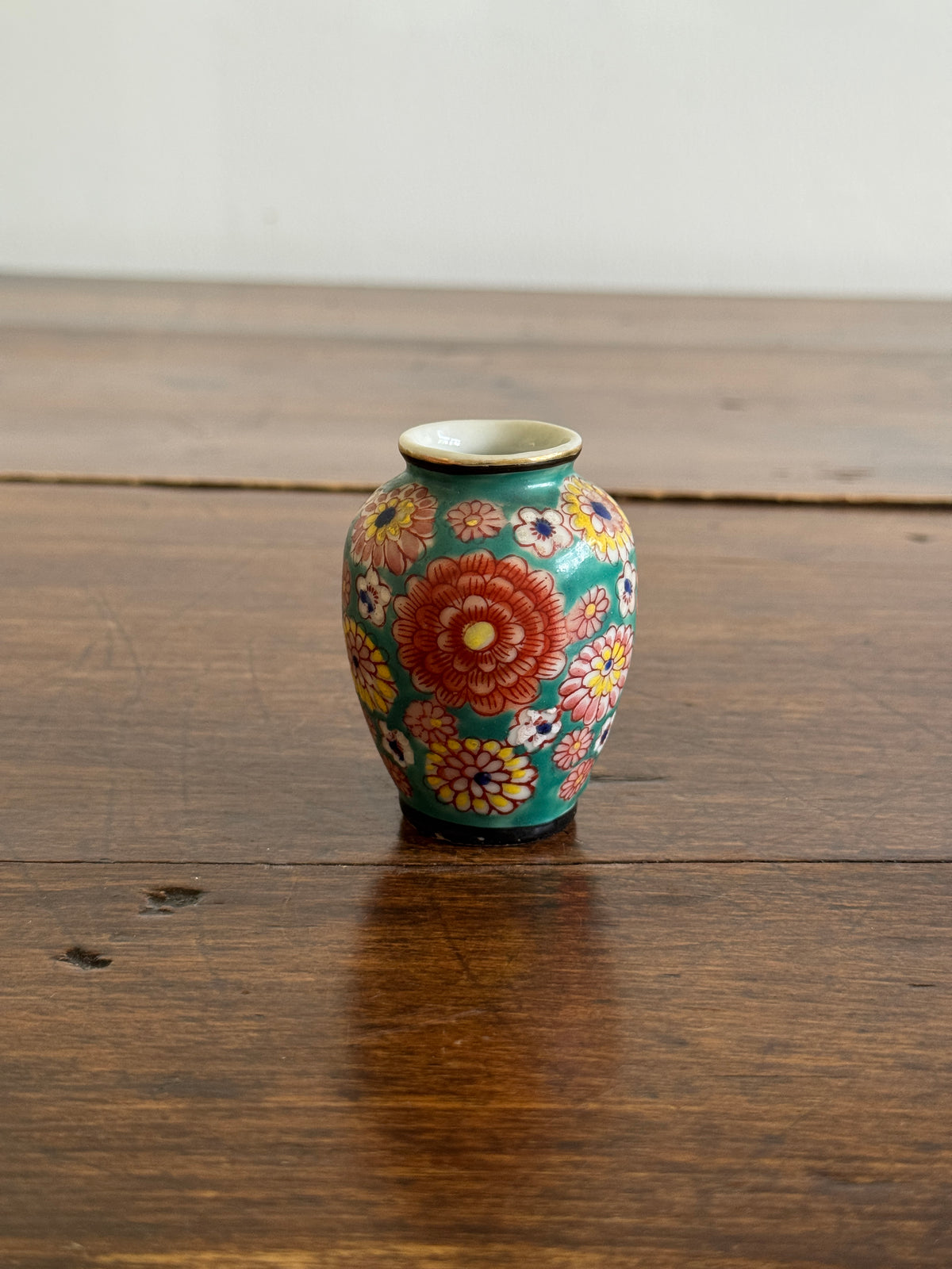 Vintage Miniature Occupied Japan Flower Vase with Lovely Detailed Pattern
