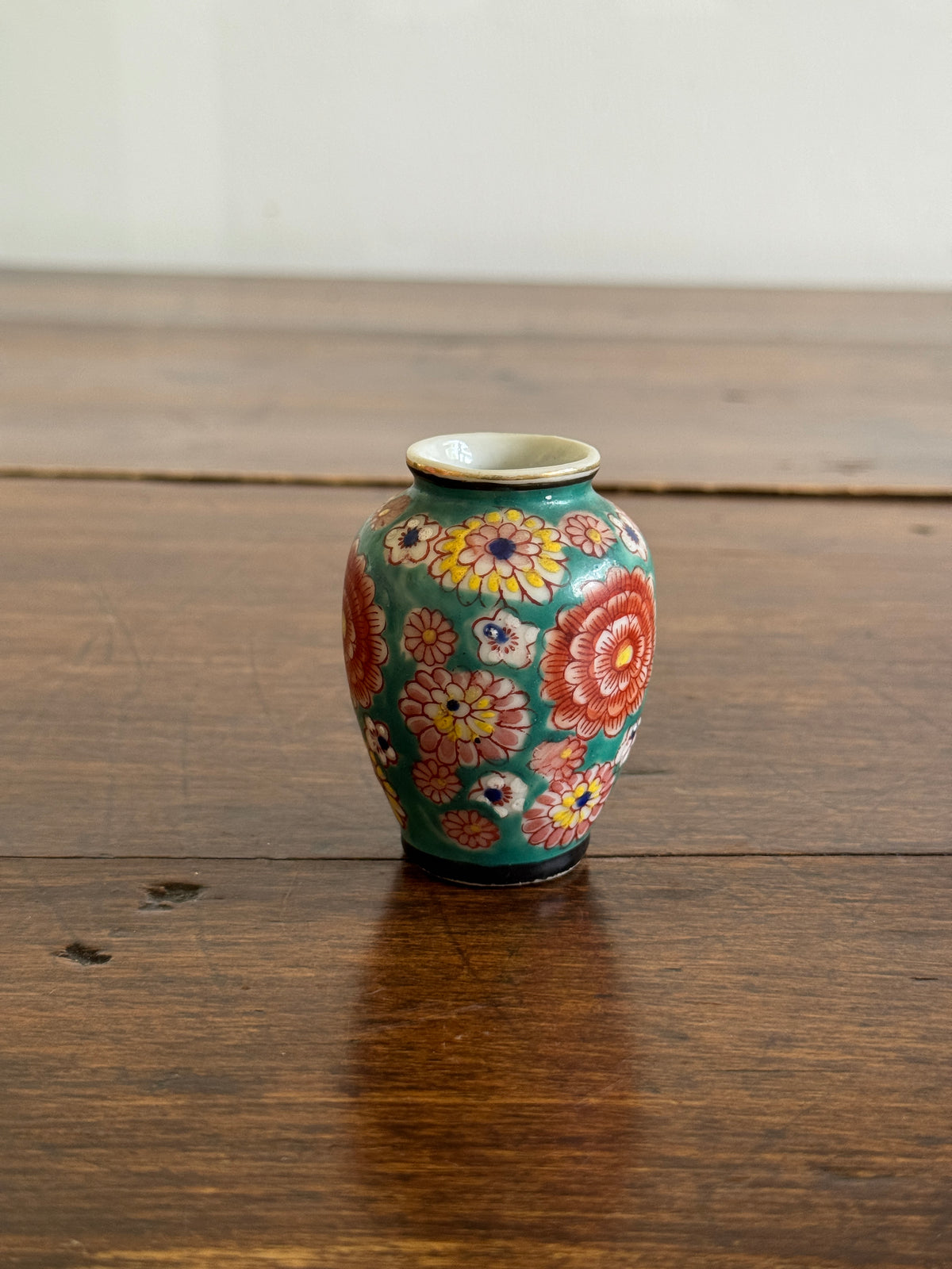 Vintage Miniature Occupied Japan Flower Vase with Lovely Detailed Pattern