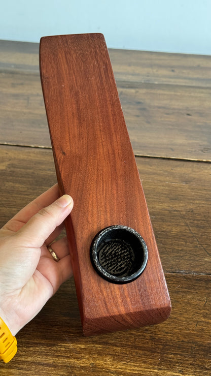 Simple Wooden Ikebana Pin Frog Vase
