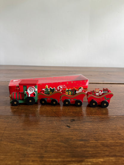 Wood Christmas Train Holiday Decoration - Made in China
