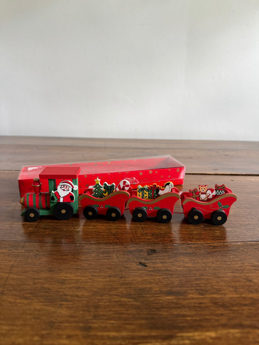Wood Christmas Train Holiday Decoration - Made in China