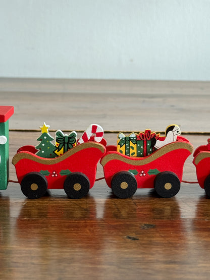 Wood Christmas Train Holiday Decoration - Made in China