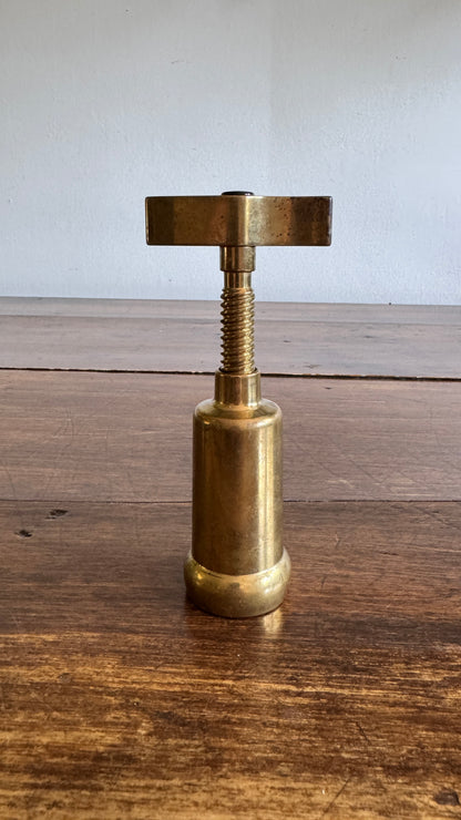 Vintage Brass Wine Corkscrew - Made in Italy